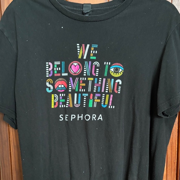Sephora "We belong to something beautiful" Tee black L - Picture 1 of 3